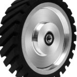 Slotted Rubber Contact Wheel for Sanding Belts